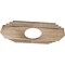 Ekena Millwork Chrysler Wood Fretwork Pierced Ceiling Medallion, Red Oak, 26"W x 13"H x 6 7/8"ID x 1/4"T CMWP26X13X0250CSRO - alternate 3
